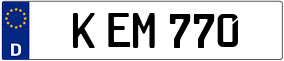 Trailer License Plate